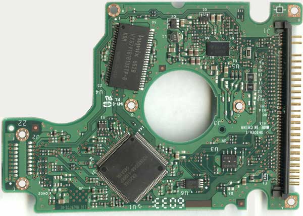 Hitachi Travelstar HTS421260H9AT00 плата контроллера, схема жесткого диска