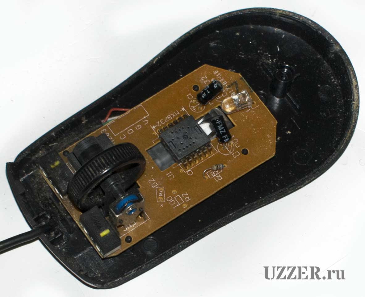 разборка оптической мышки Defender Optimum MB-160 описание